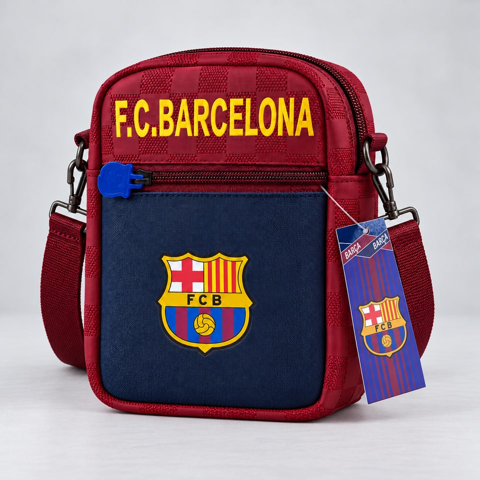 Morral portacelular - Diseno FC Barcelona · Granate y azul