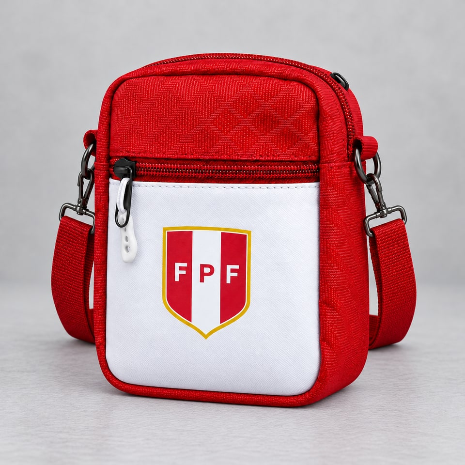 Morral portacelular - Diseno Selección Perú · Rojo y blanco
