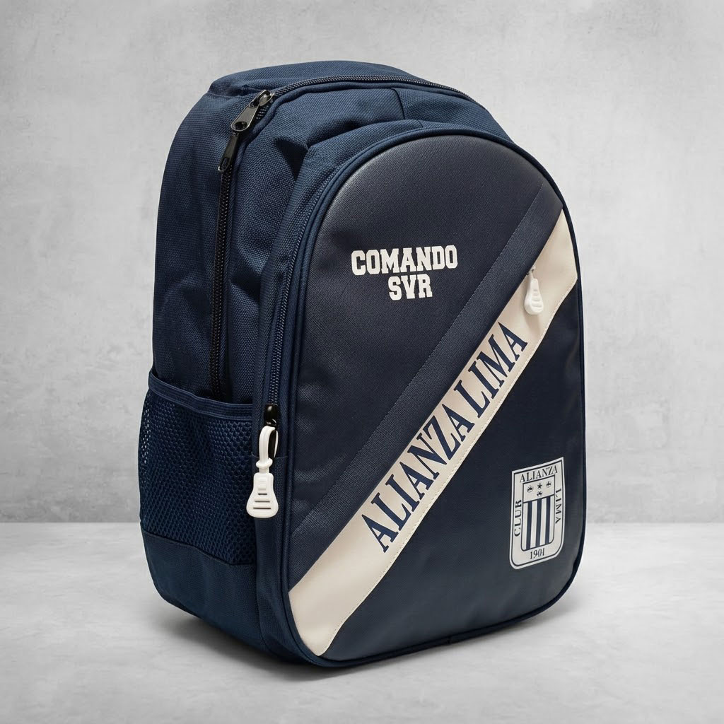 Mochila deportiva CRUZADA - Diseno Alianza Lima