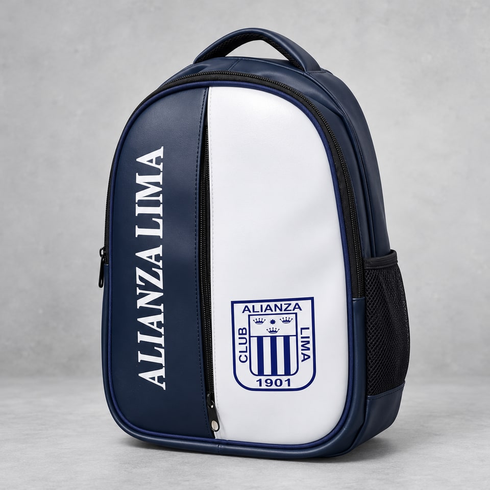 Mochila deportiva - Diseno Alianza Lima · Azul y blanco